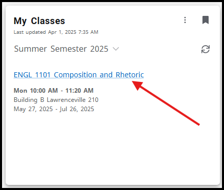 My classes card class name highlight.png